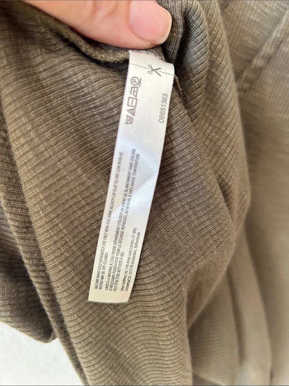 Free People Intimately Olive Green Dani Tank Top Ribbed V-Neck Cami XS